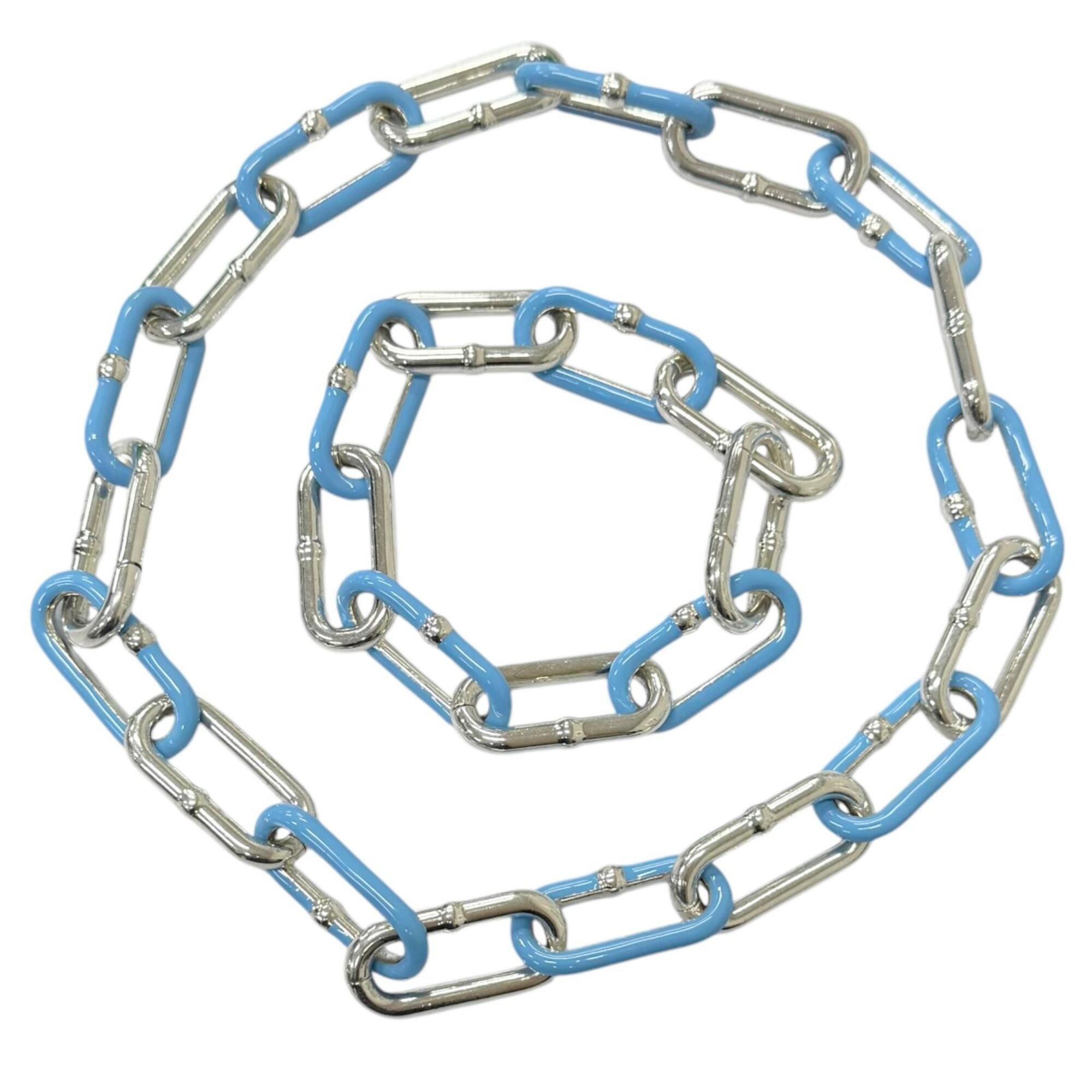 Bottega Veneta AG925 Chain Bracelet and Necklace Set RN0002209