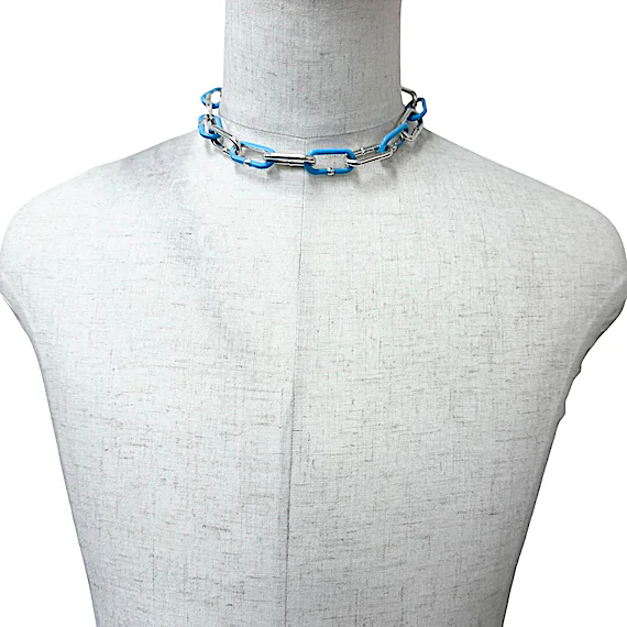 Bottega Veneta AG925 Chain Bracelet and Necklace Set RN0002209 Bottega Veneta AG925 Chain Bracelet and Necklace Set RN0002209