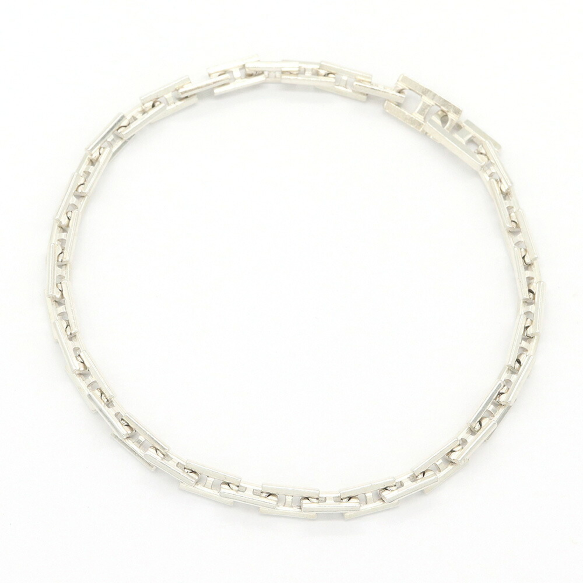 Hermès Hercules MM SV Sterling Silver Bracelet RN0002256