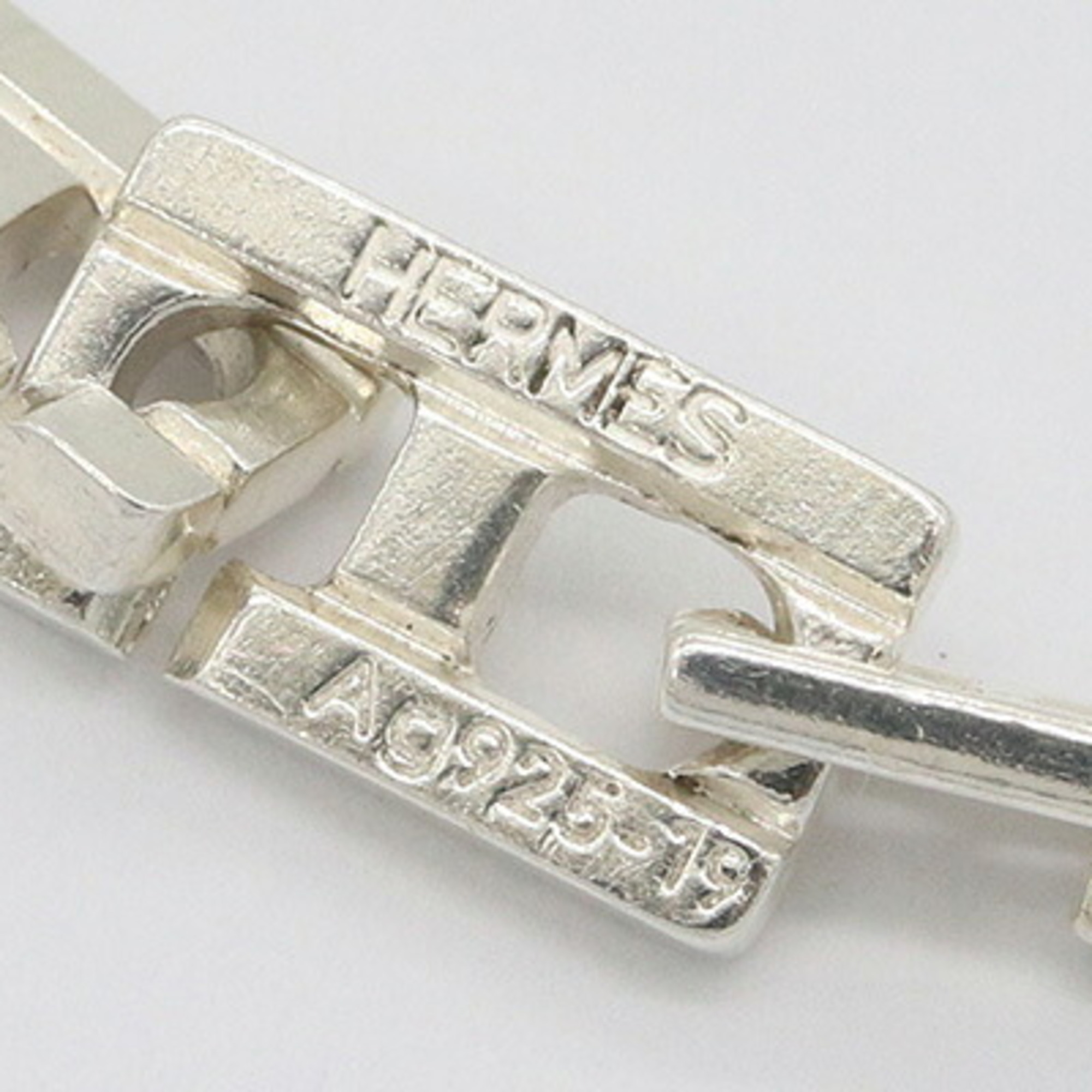 Hermès Hercules MM SV Sterling Silver Bracelet RN0002256