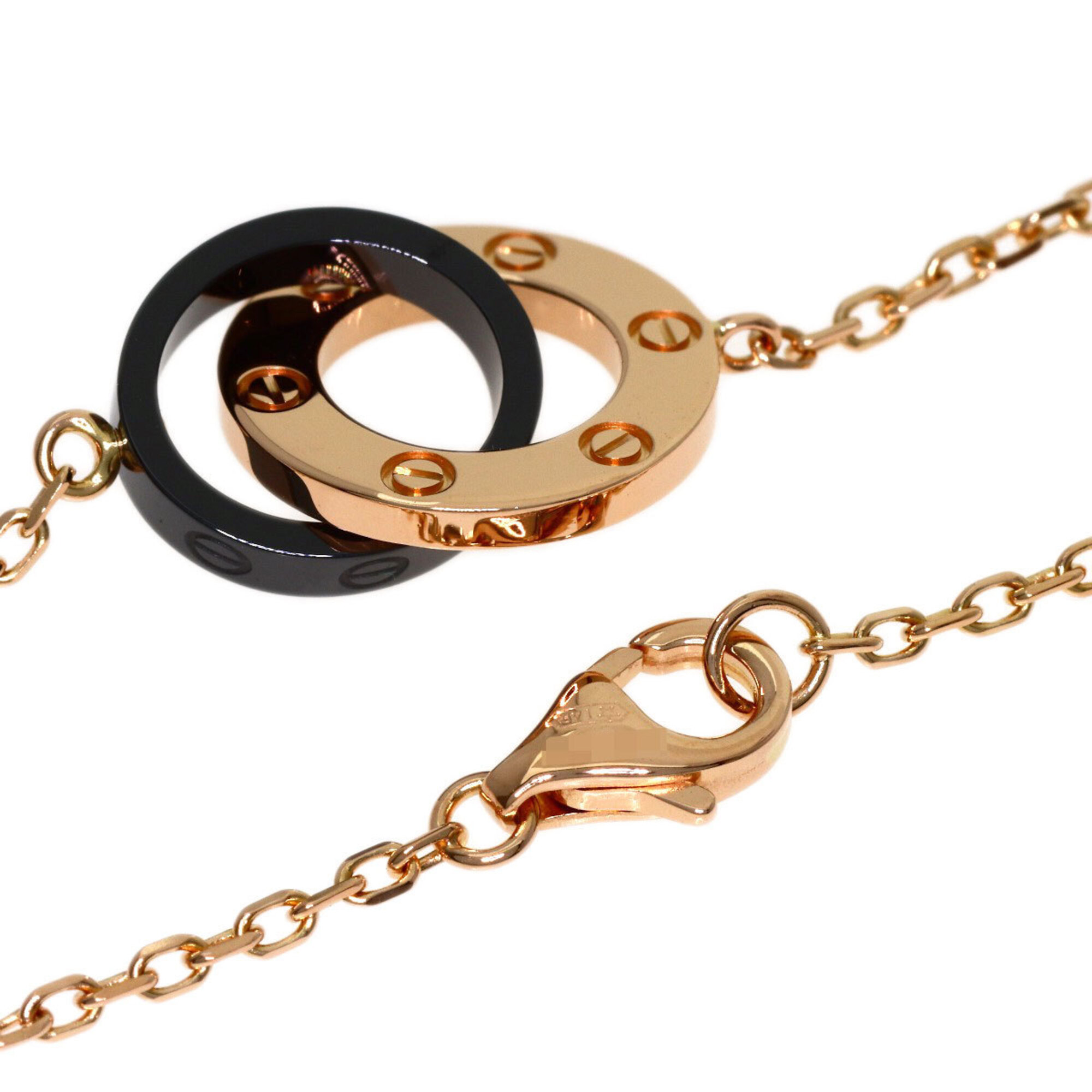 Cartier Love Circle Black Ceramic Diamond Bracelet RN0002296