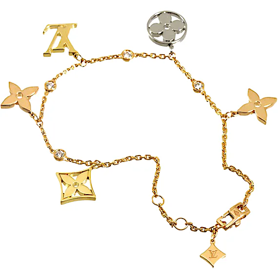 Louis Vuitton Monogram Idylle Diamond Bracelet RN0002334 Louis Vuitton Monogram Idylle Diamond Bracelet RN0002334