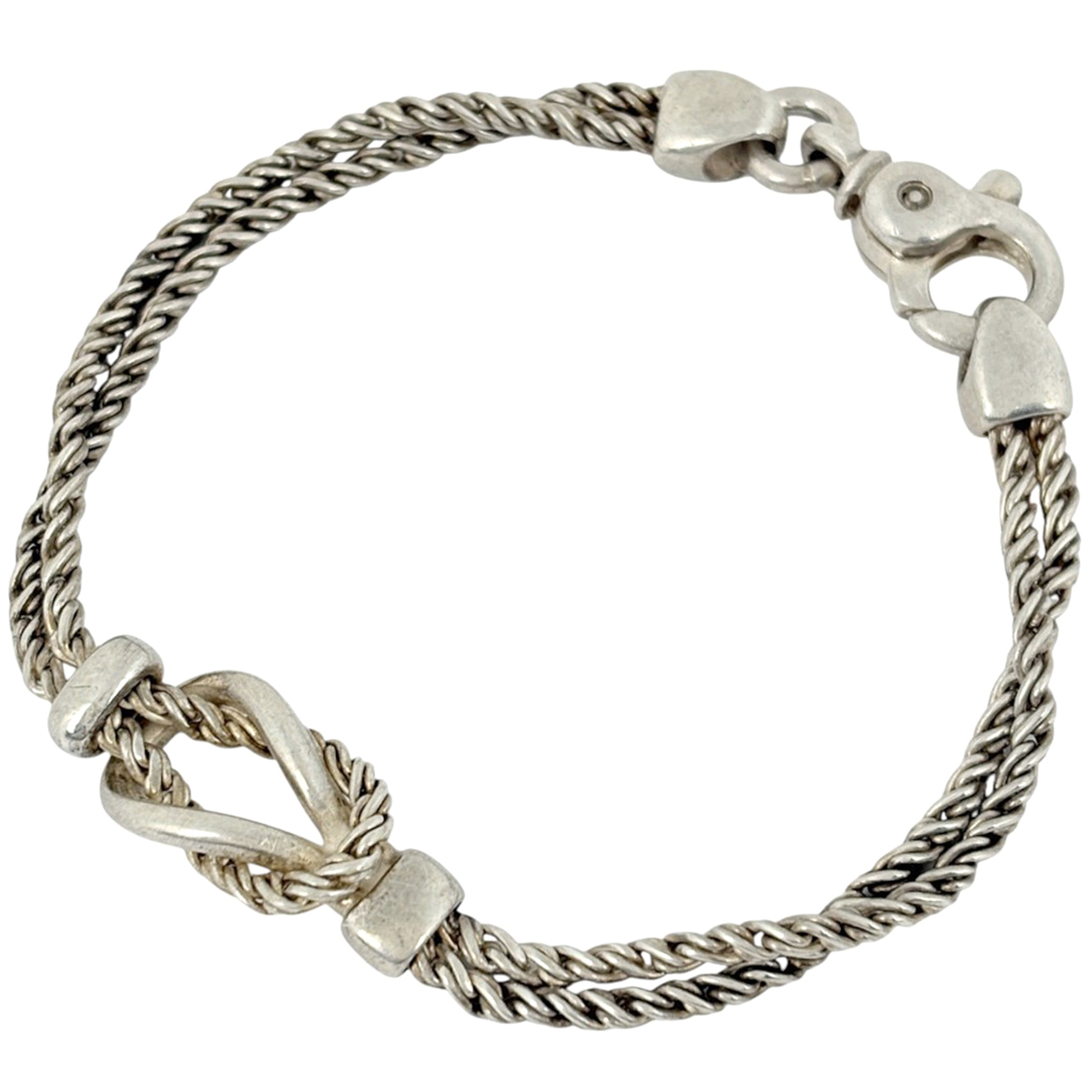 Tiffany Double Rope Bracelet with Center Knot RN0002338