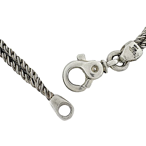 Tiffany Double Rope Bracelet with Center Knot RN0002338 Tiffany Double Rope Bracelet with Center Knot RN0002338