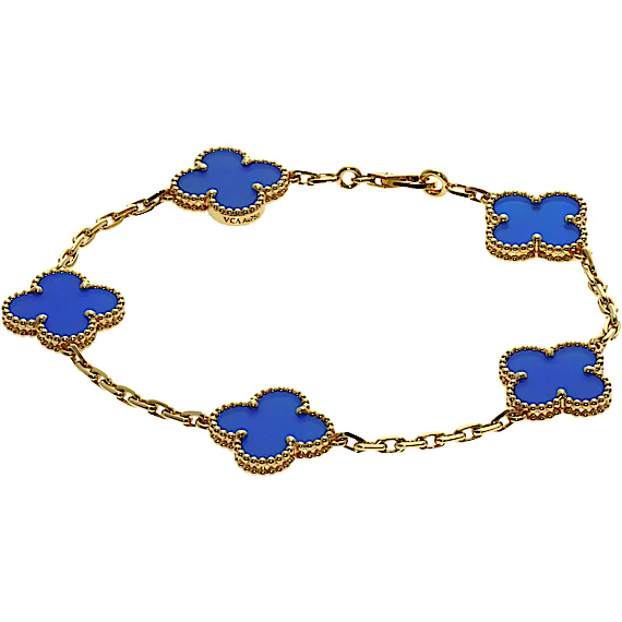 Van Cleef & Arpels Vintage Alhambra 5-Motif Bracelet RN0002378 Van Cleef & Arpels Vintage Alhambra 5-Motif Bracelet RN0002378