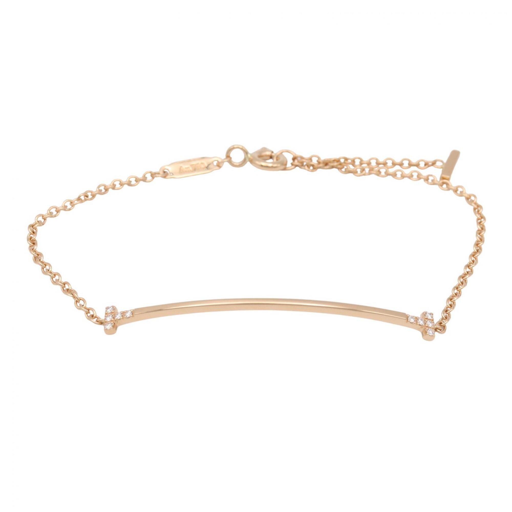 Tiffany T Smile Small Diamond Bracelet RN0002399