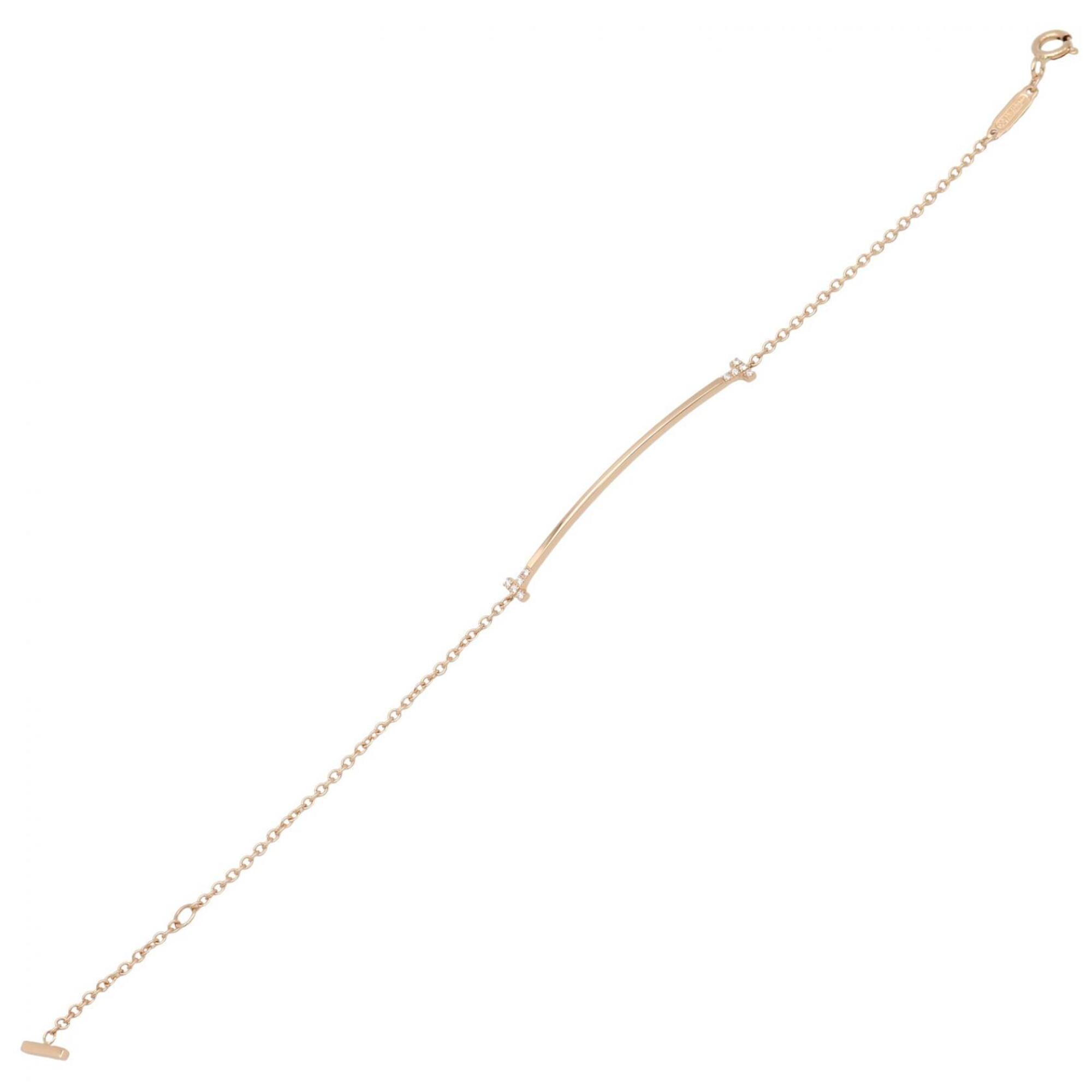 Tiffany T Smile Small Diamond Bracelet RN0002399