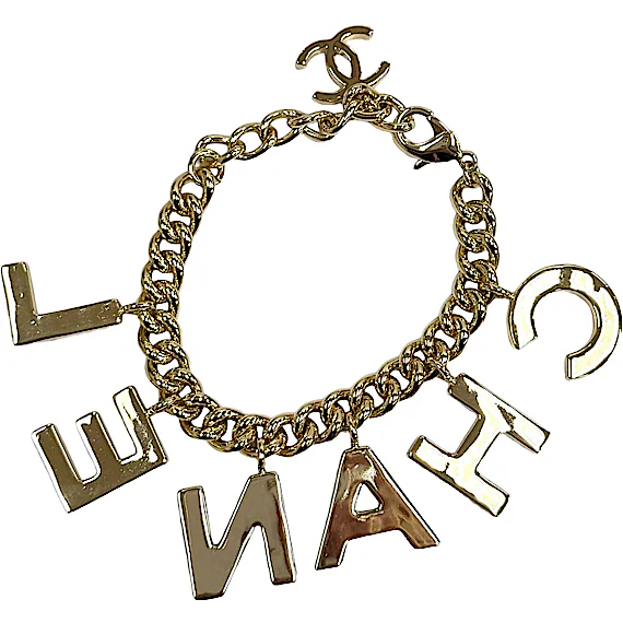 Chanel B22A AB8724 Logo Design Coco Mark Chain Brace RN0002433 Chanel B22A AB8724 Logo Design Coco Mark Chain Brace RN0002433