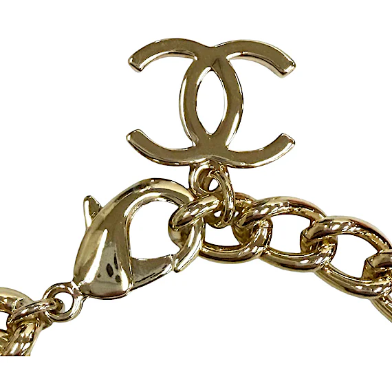 Chanel B22A AB8724 Logo Design Coco Mark Chain Brace RN0002433 Chanel B22A AB8724 Logo Design Coco Mark Chain Brace RN0002433