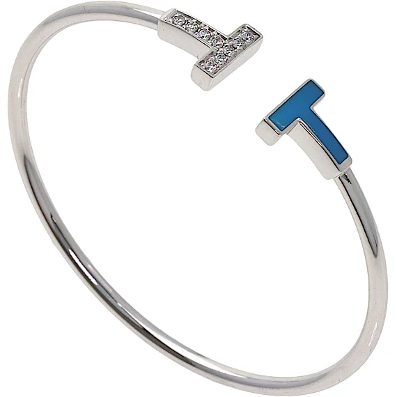 Tiffany T Wire Turquoise Diamond Bracelet RN0002444 Tiffany T Wire Turquoise Diamond Bracelet RN0002444