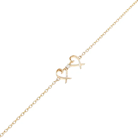 Tiffany Tiffany Double Loving Heart Bracelet RN0002467 Tiffany Tiffany Double Loving Heart Bracelet RN0002467