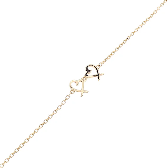 Tiffany Tiffany Double Loving Heart Bracelet RN0002467 Tiffany Tiffany Double Loving Heart Bracelet RN0002467