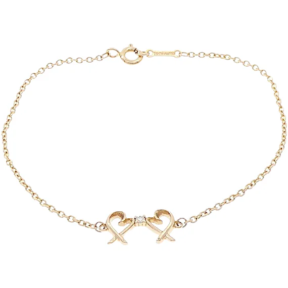 Tiffany Tiffany Double Loving Heart Bracelet RN0002467 Tiffany Tiffany Double Loving Heart Bracelet RN0002467