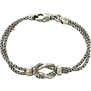 Tiffany Tiffany Vintage Double Rope Center Knot Brace RN0002479 Tiffany Tiffany Vintage Double Rope Center Knot Brace RN0002479