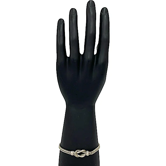 Tiffany Tiffany Vintage Double Rope Center Knot Brace RN0002479 Tiffany Tiffany Vintage Double Rope Center Knot Brace RN0002479