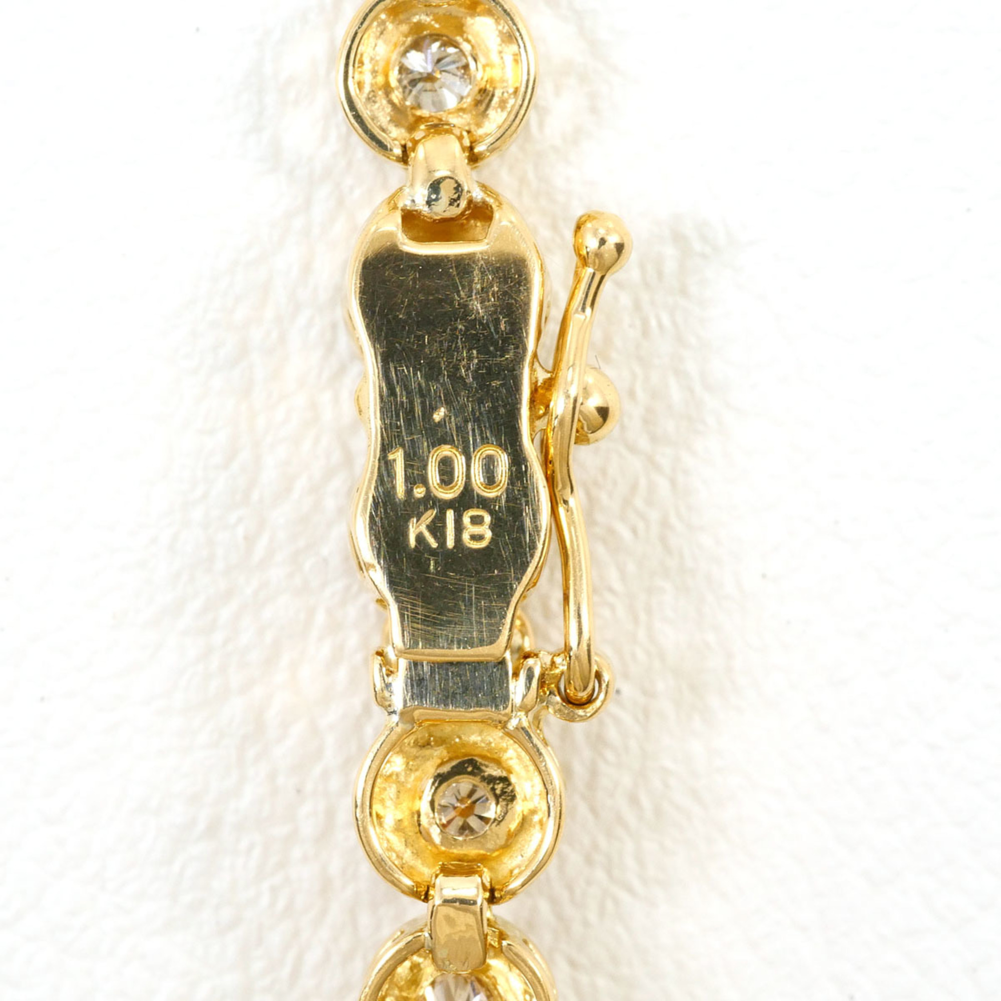 Unbranded 18K Yellow Gold Diamond Bracelet RN0002553