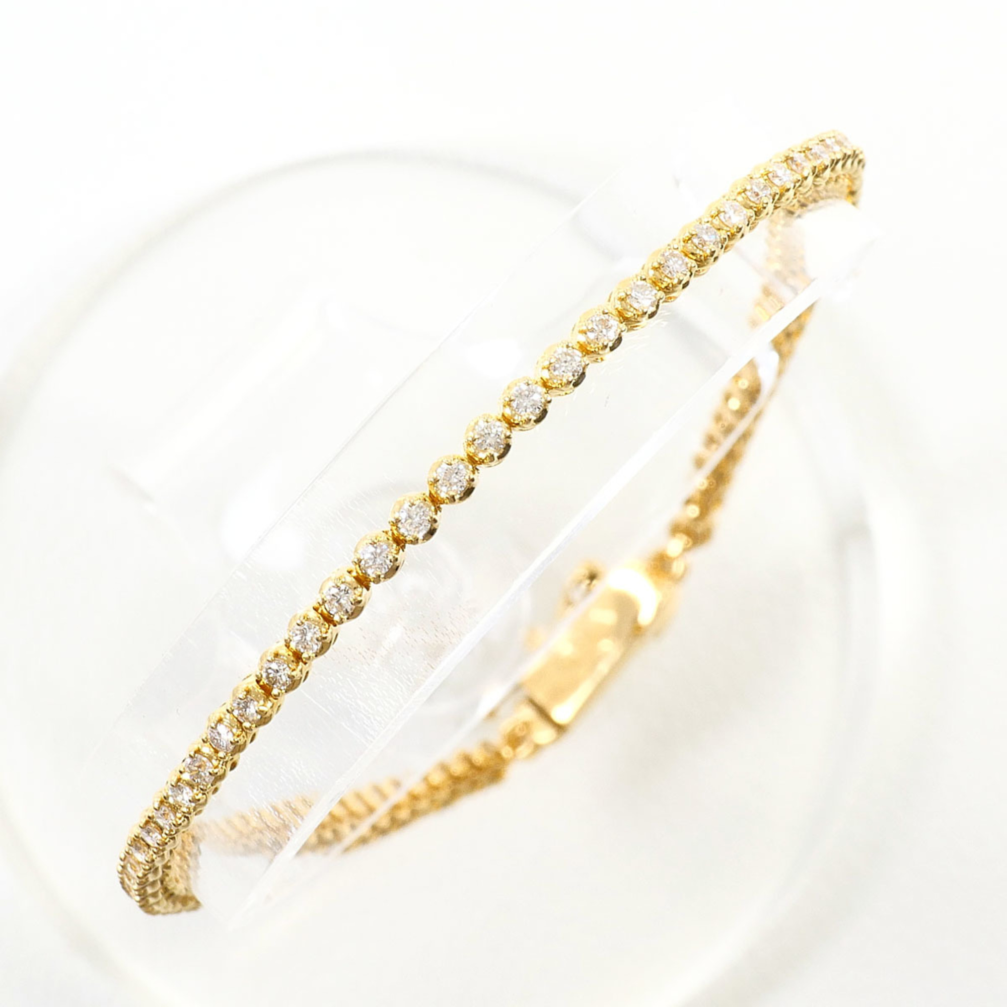 Unbranded 18K Yellow Gold Diamond Bracelet RN0002557