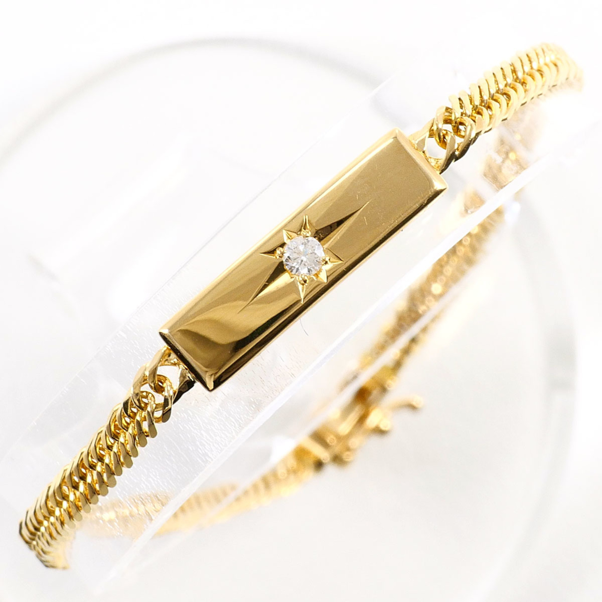 Unbranded 18K Yellow Gold Diamond Bracelet RN0002561