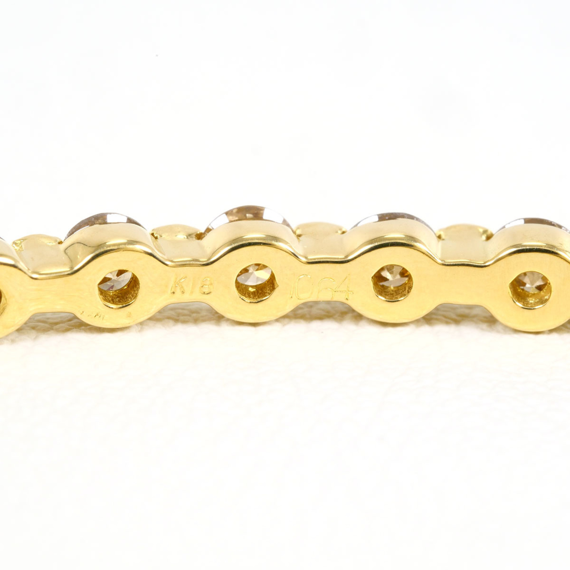 Unbranded 18K Yellow Gold Bracelet Brown Diamonds RN0002565