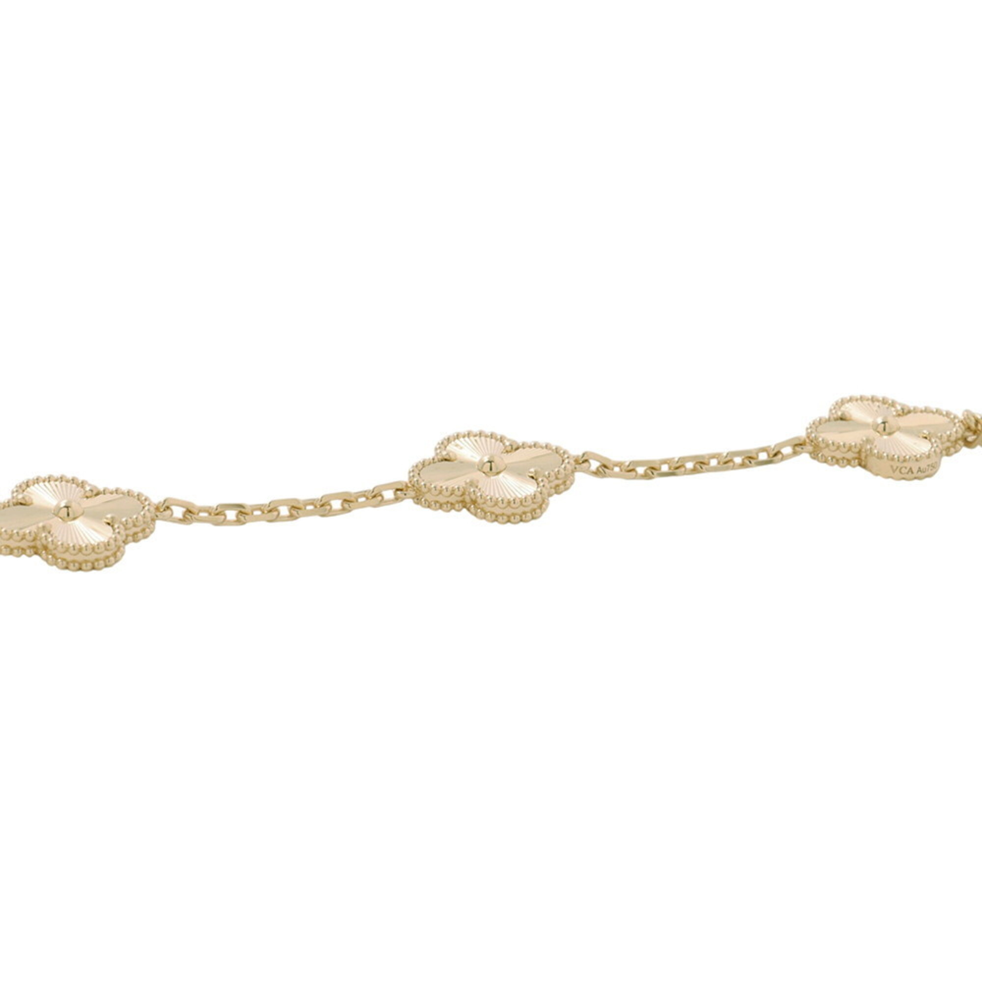 Van Cleef & Arpels Alhambra Bracelet, 5 Motifs, Guilloché RN0002619