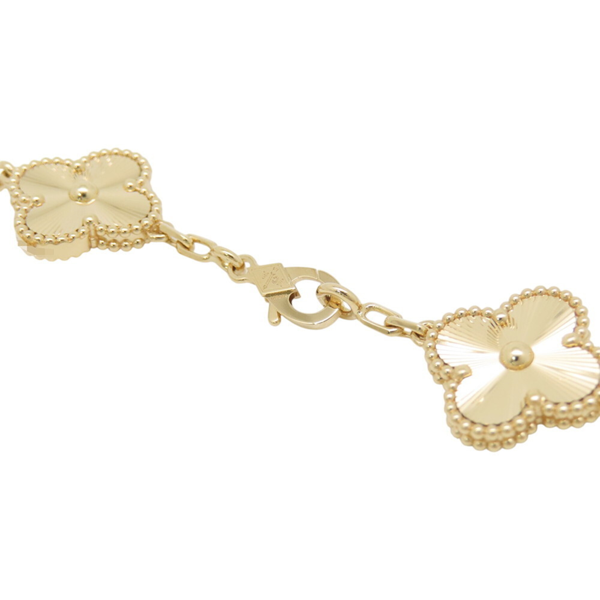 Van Cleef & Arpels Alhambra Bracelet, 5 Motifs, Guilloché RN0002619
