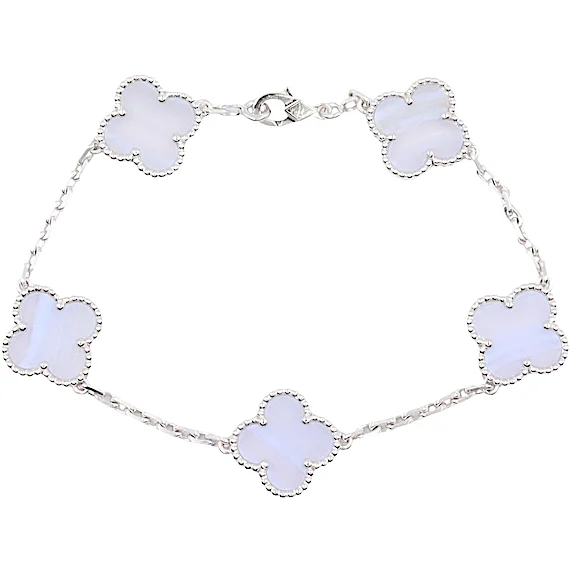 Van Cleef & Arpels Vintage Alhambra 5-Motif Bracelet RN0002695 Van Cleef & Arpels Vintage Alhambra 5-Motif Bracelet RN0002695