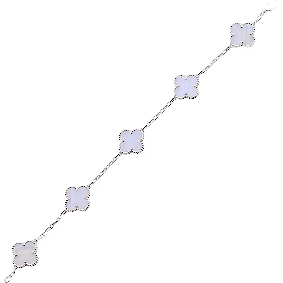 Van Cleef & Arpels Vintage Alhambra 5-Motif Bracelet RN0002695 Van Cleef & Arpels Vintage Alhambra 5-Motif Bracelet RN0002695