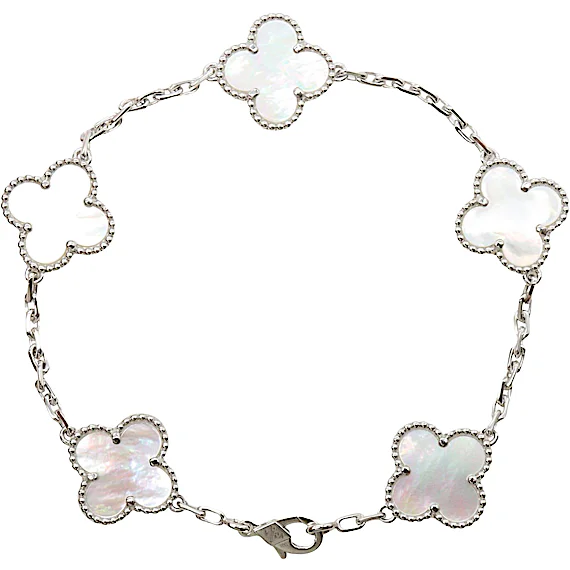 Van Cleef & Arpels Vintage Alhambra 5-Motif Bracelet RN0002722 Van Cleef & Arpels Vintage Alhambra 5-Motif Bracelet RN0002722
