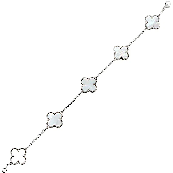 Van Cleef & Arpels Vintage Alhambra 5-Motif Bracelet RN0002722 Van Cleef & Arpels Vintage Alhambra 5-Motif Bracelet RN0002722
