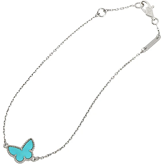 Van Cleef & Arpels Sweet Alhambra Papillon Turquoise Bracelet RN0002727 Van Cleef & Arpels Sweet Alhambra Papillon Turquoise Bracelet RN0002727