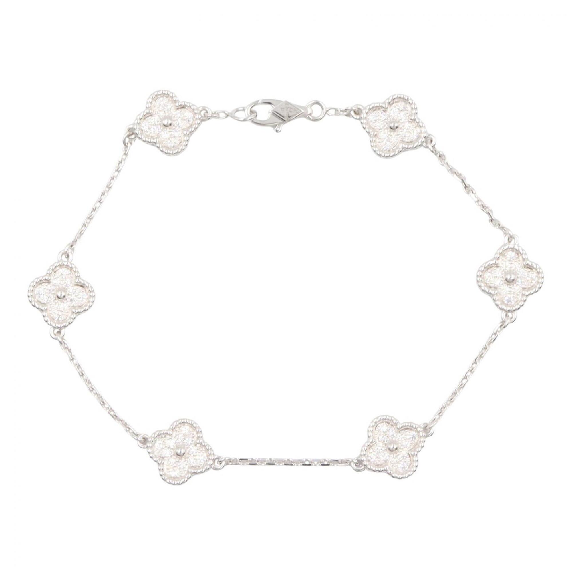 Van Cleef & Arpels Sweet Alhambra Diamond 6-Motif Bracelet RN0002729