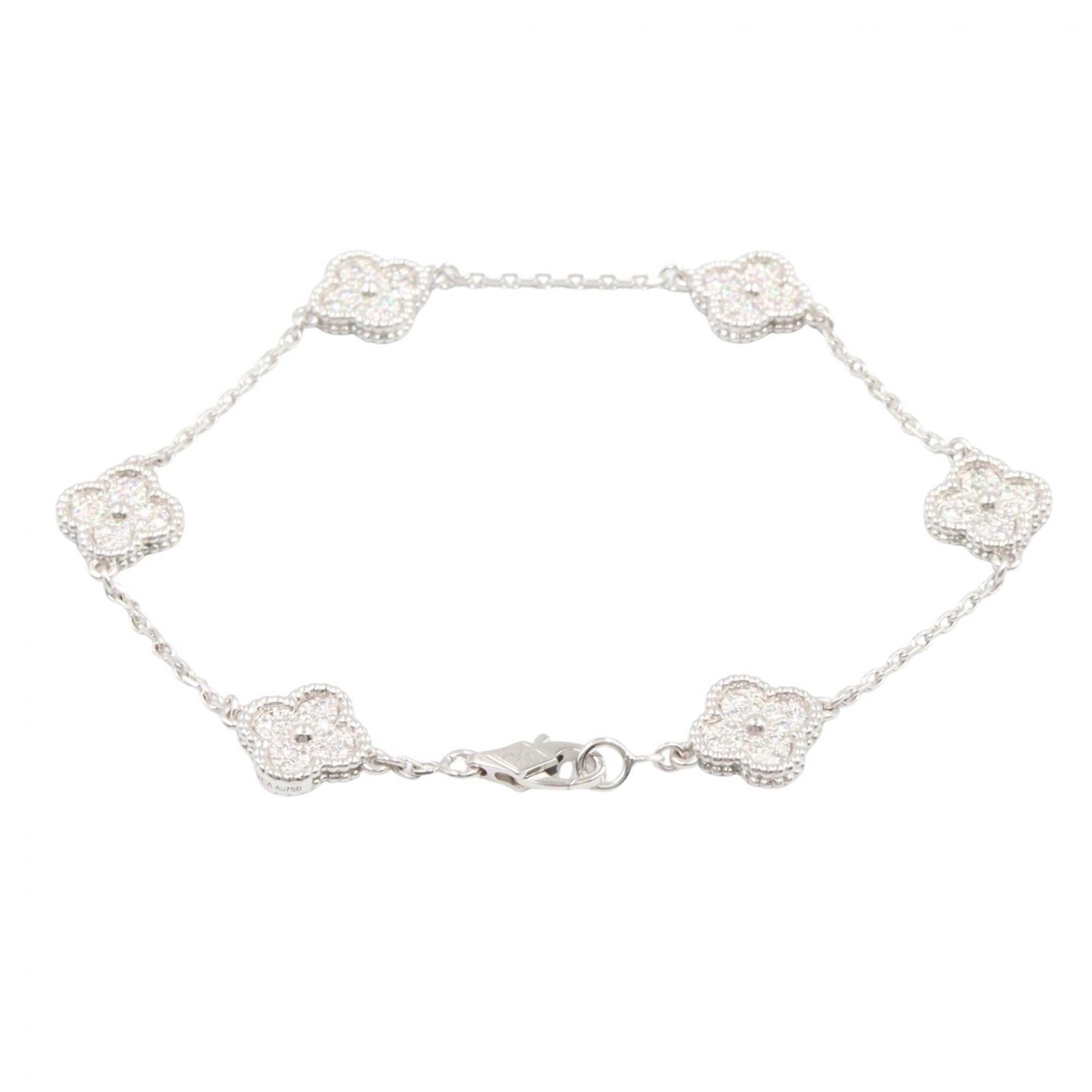 Van Cleef & Arpels Sweet Alhambra Diamond 6-Motif Bracelet RN0002729