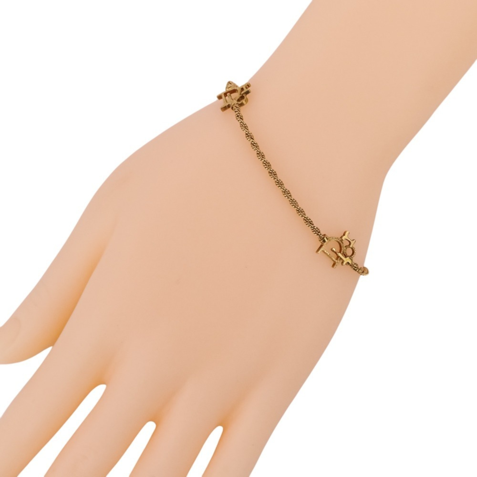 Christian Dior 750 Twist Chain Logo Bracelet RN0002751