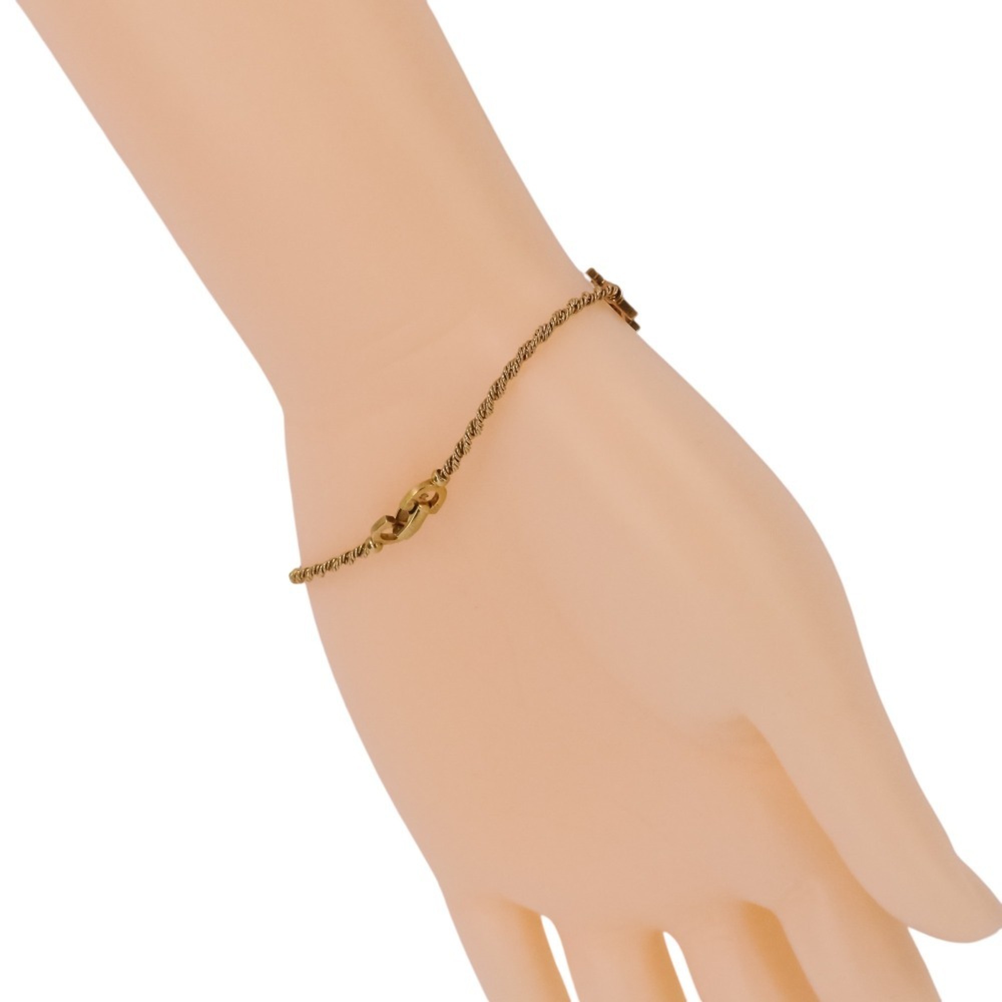 Christian Dior 750 Twist Chain Logo Bracelet RN0002751
