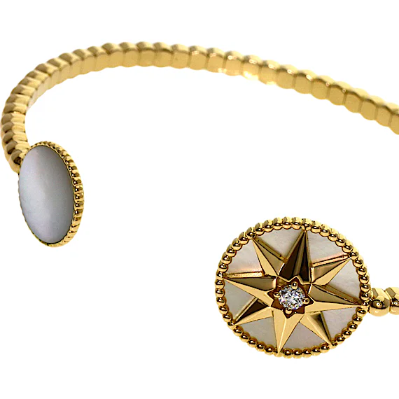 Christian Dior Dior Rose des Vents Shell Diamond Bracelet RN0002752 Christian Dior Dior Rose des Vents Shell Diamond Bracelet RN0002752