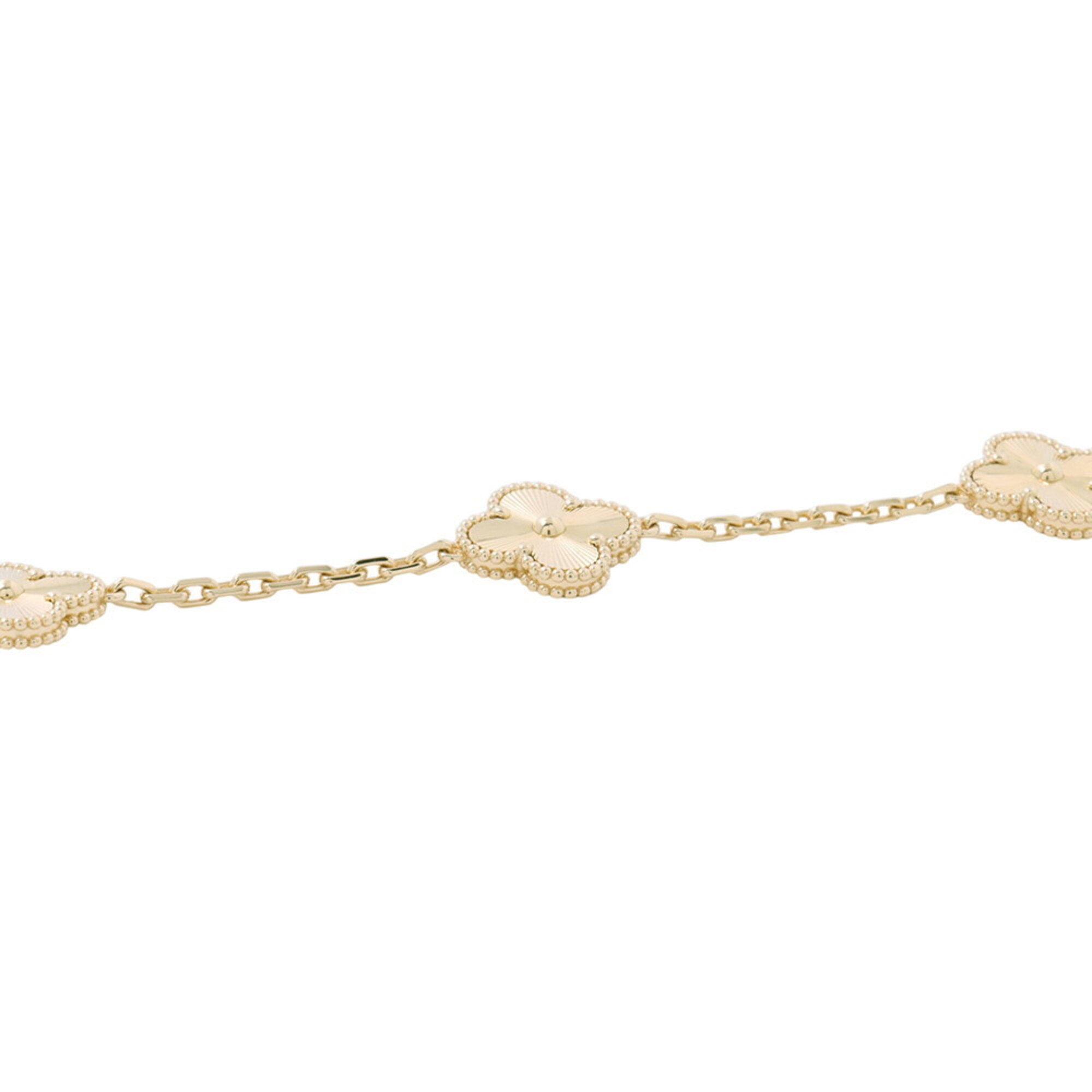 Van Cleef & Arpels Alhambra 5-Motif Guilloché Bracelet RN0002758