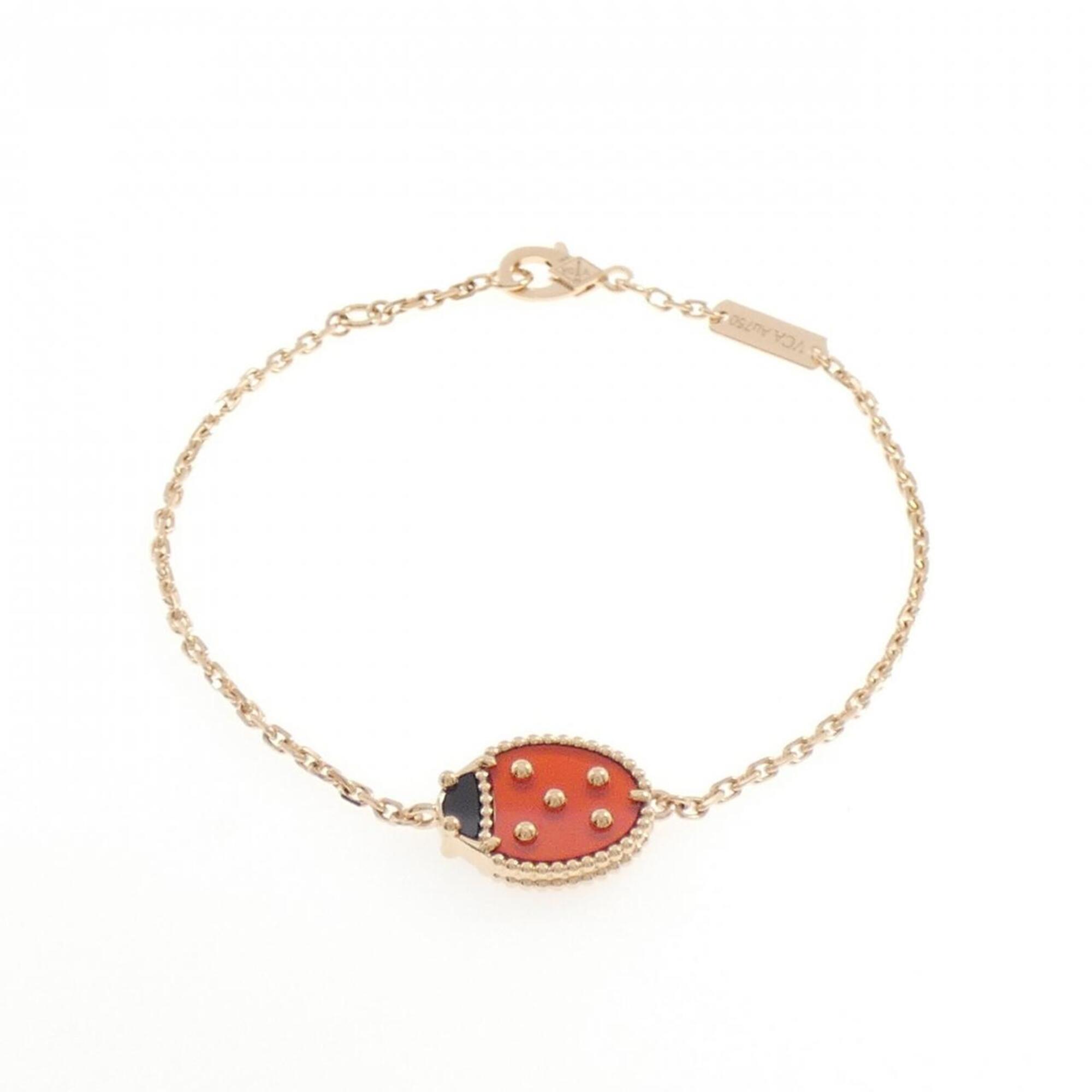 Van Cleef & Arpels Lucky Spring Closed Wing Ladybug Bracelet RN0002798