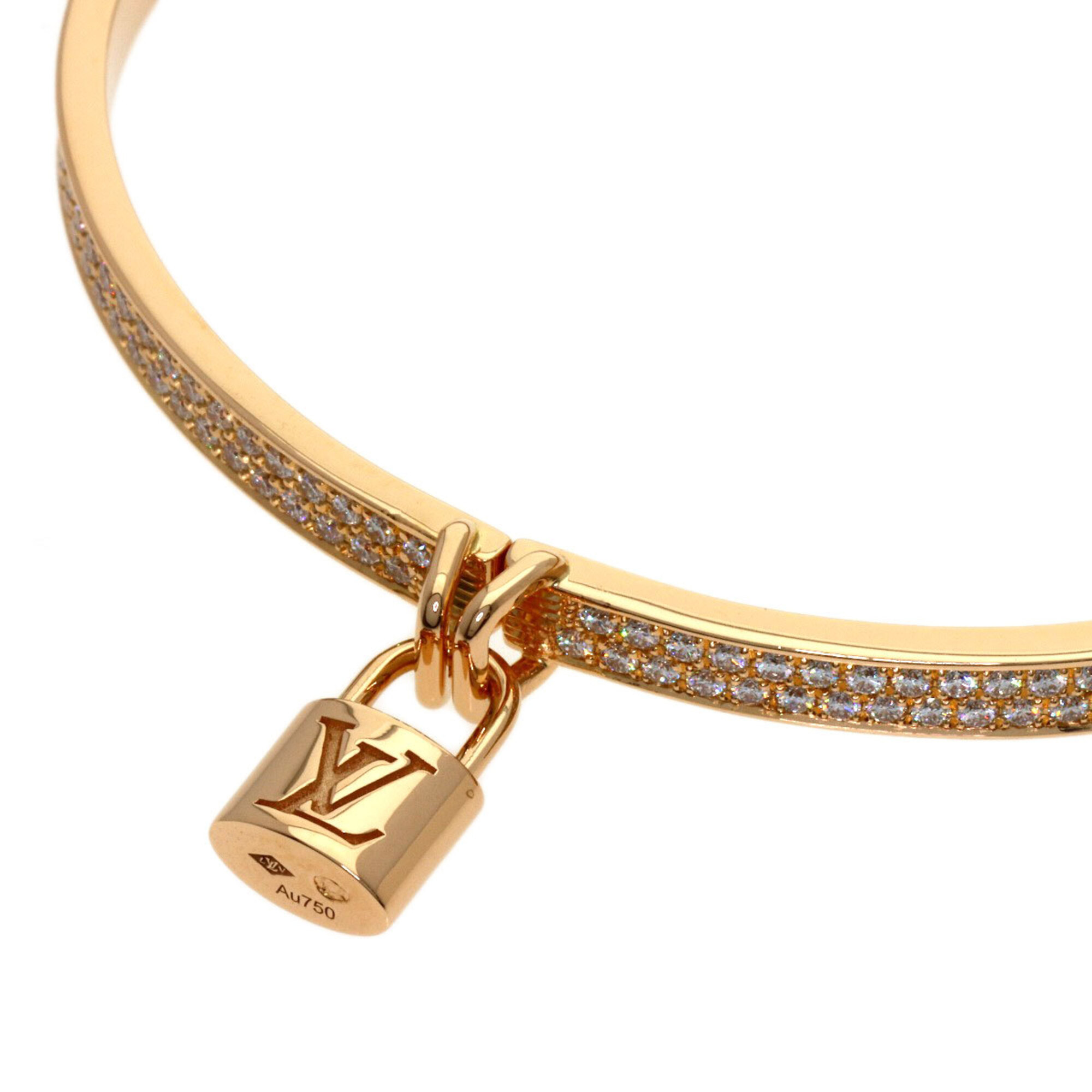 Louis Vuitton Bracelet Lockit Half Pave Diamond #16 RN0002837