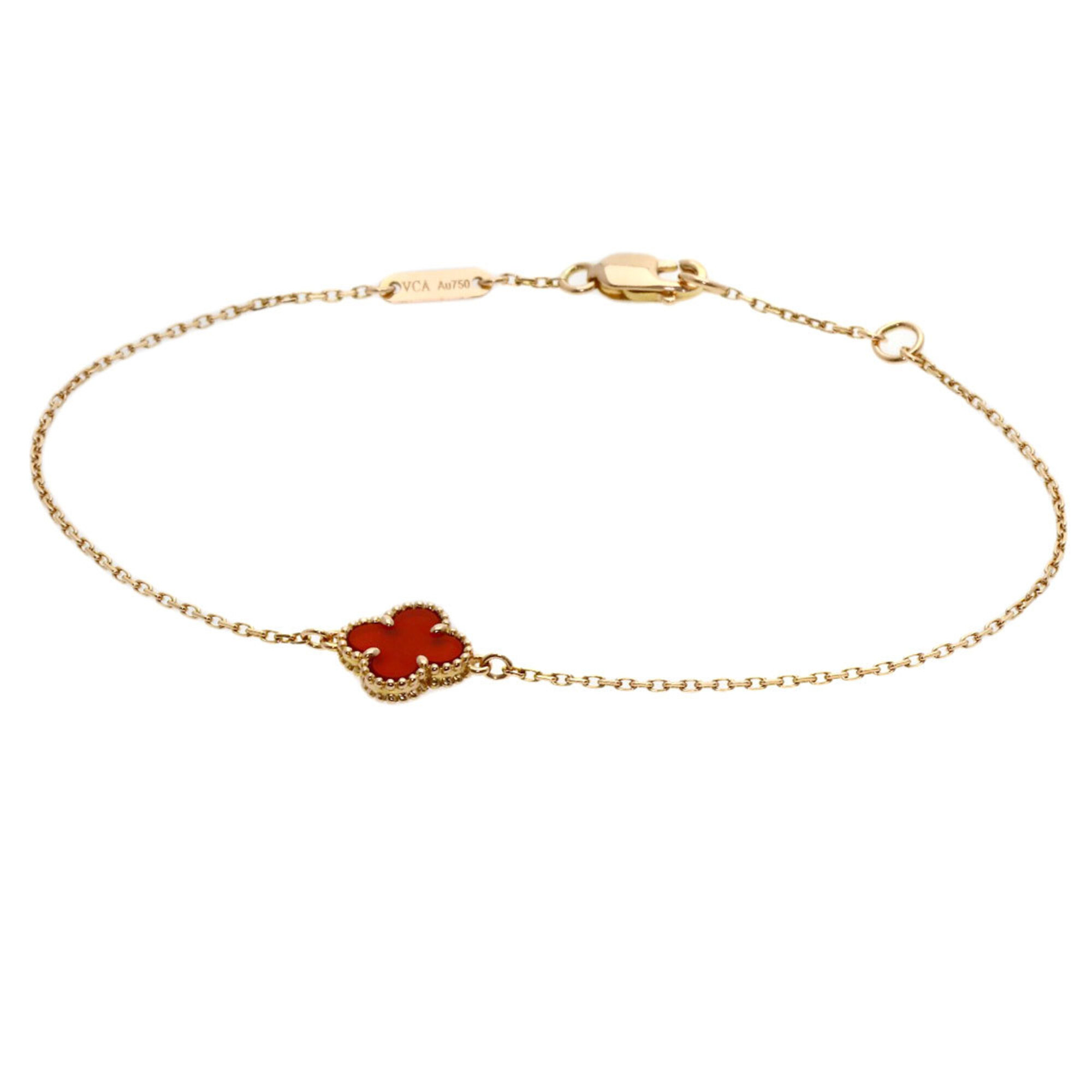 Van Cleef & Arpels Sweet Alhambra Carnelian Bracelet RN0002845