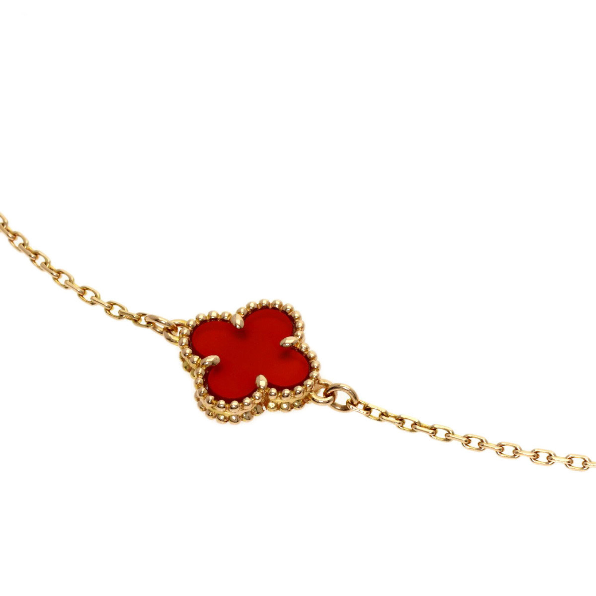 Van Cleef & Arpels Sweet Alhambra Carnelian Bracelet RN0002845