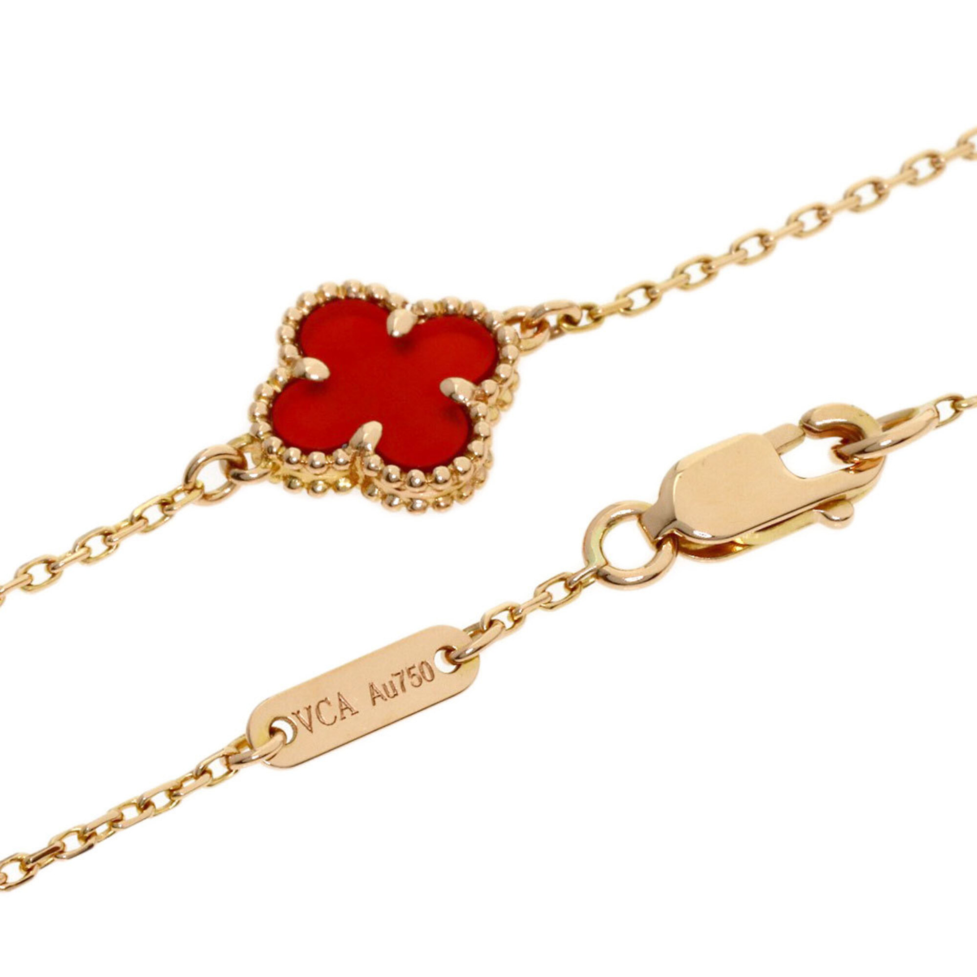 Van Cleef & Arpels Sweet Alhambra Carnelian Bracelet RN0002845