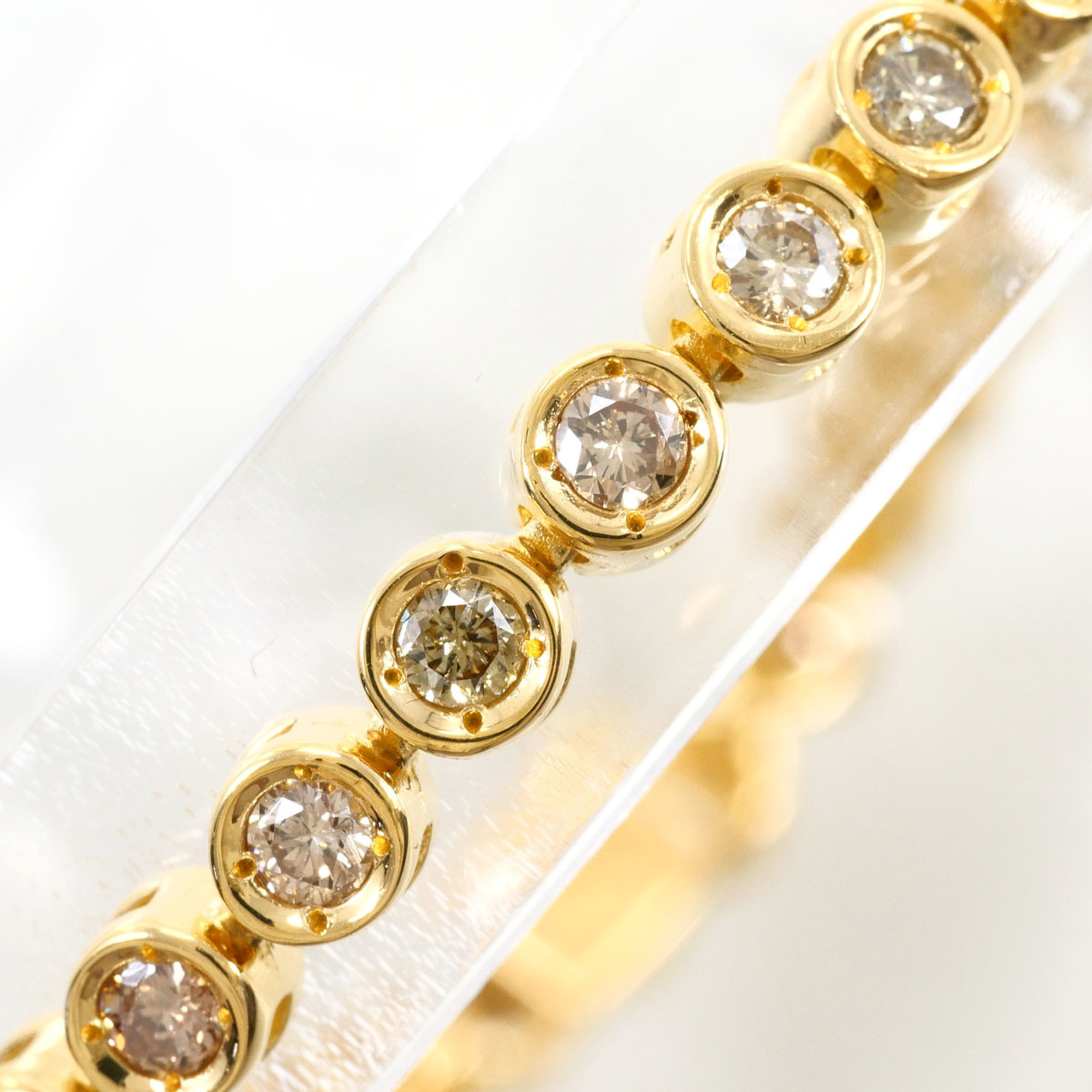 Unbranded 18K Yellow Gold Diamond Bracelet RN0002880