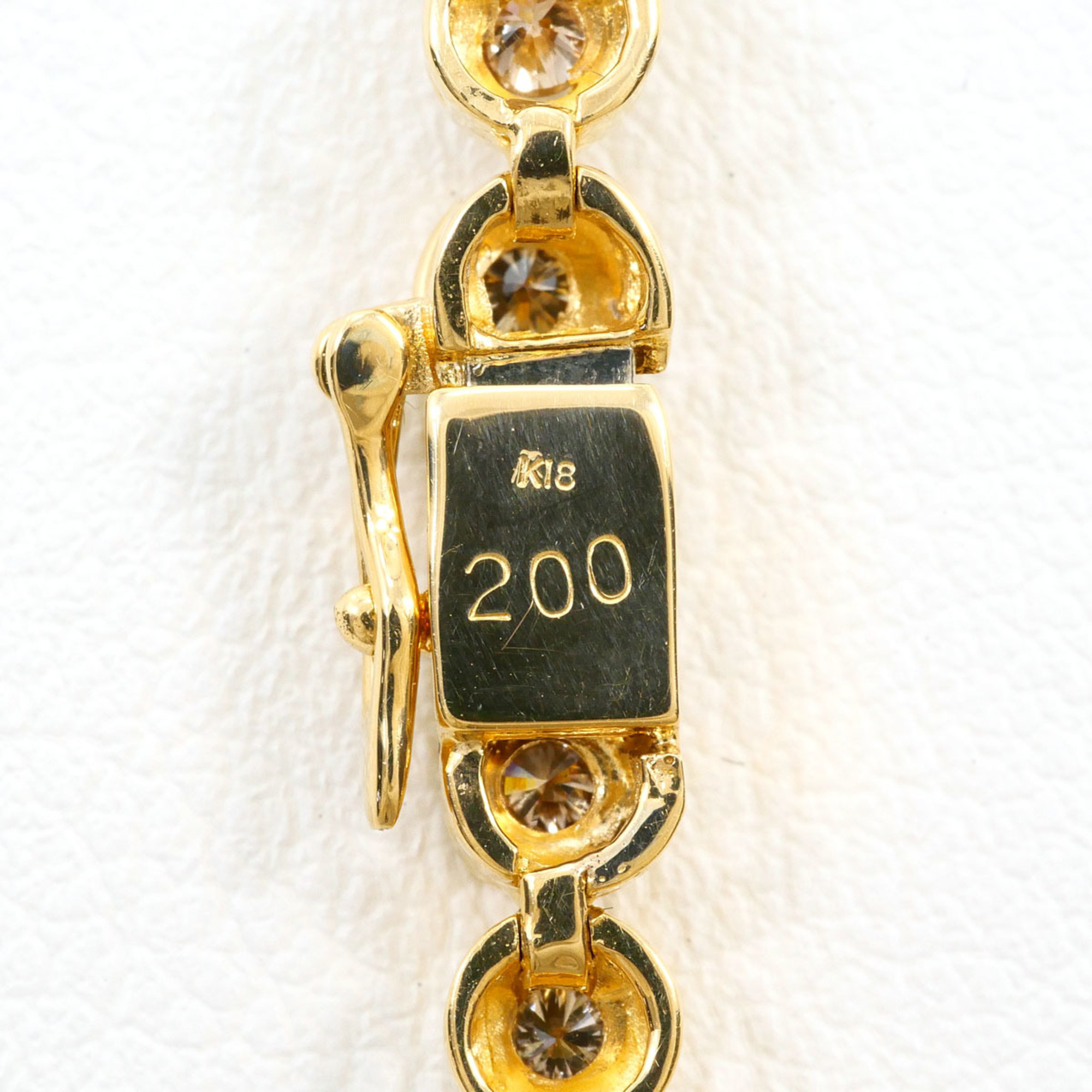 Unbranded 18K Yellow Gold Diamond Bracelet RN0002880