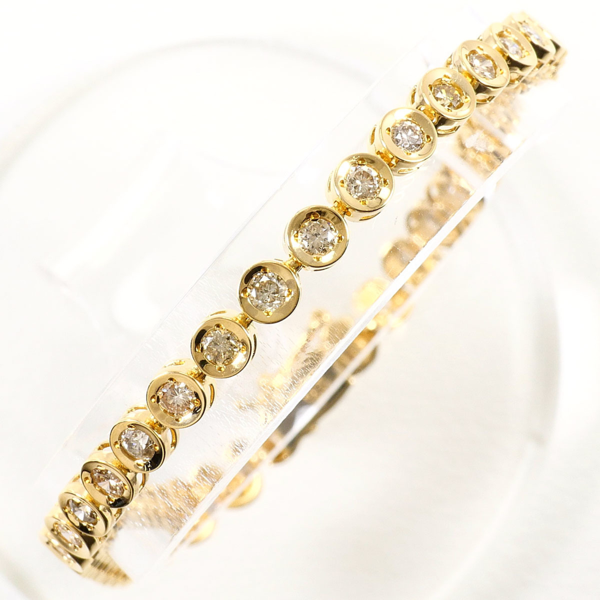 Unbranded 18K Yellow Gold Bracelet with 2.00ct Diamonds RN0002883