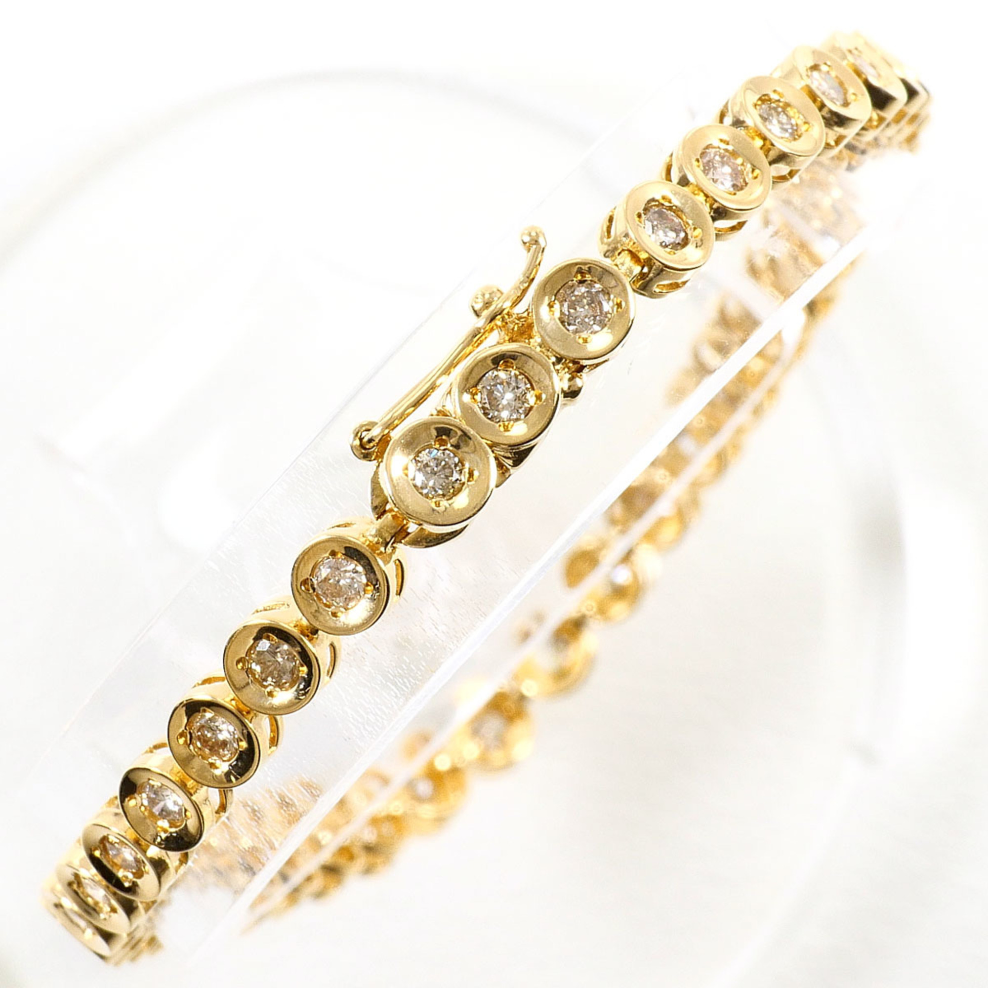 Unbranded 18K Yellow Gold Bracelet with 2.00ct Diamonds RN0002883