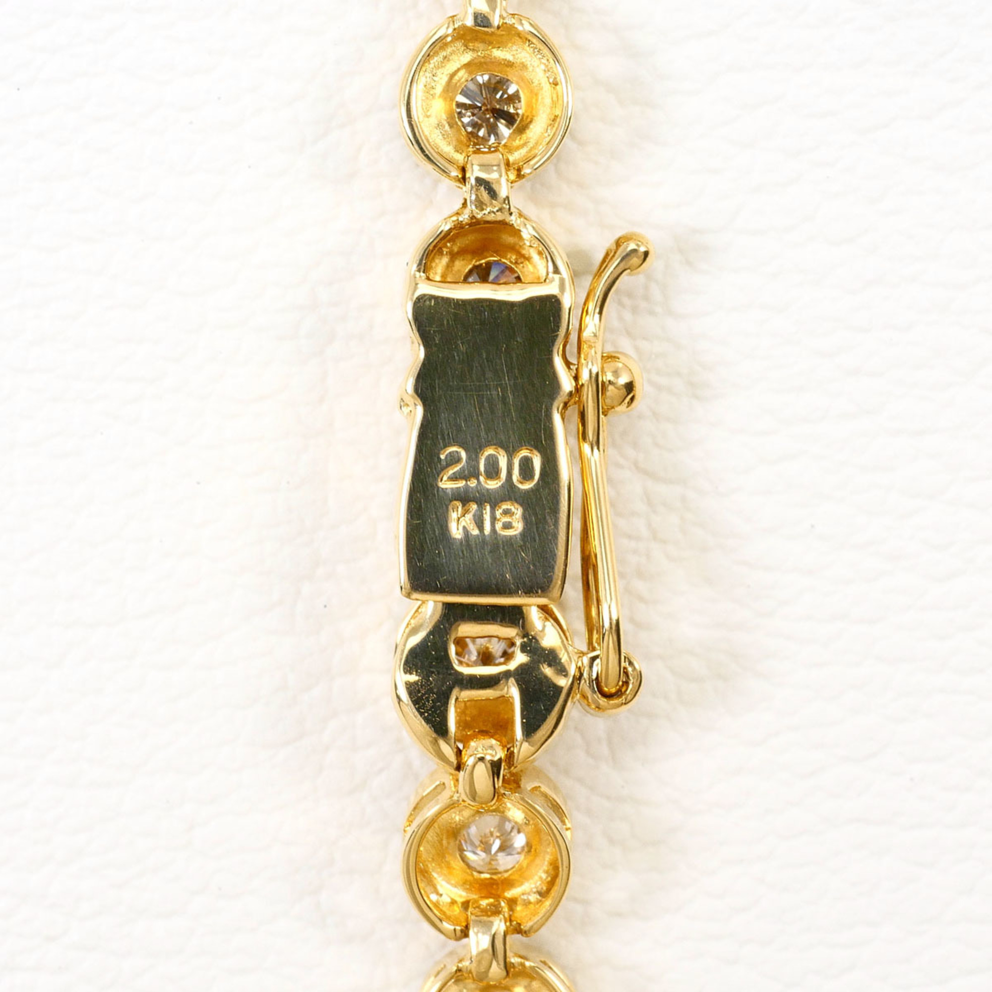 Unbranded 18K Yellow Gold Bracelet with 2.00ct Diamonds RN0002883