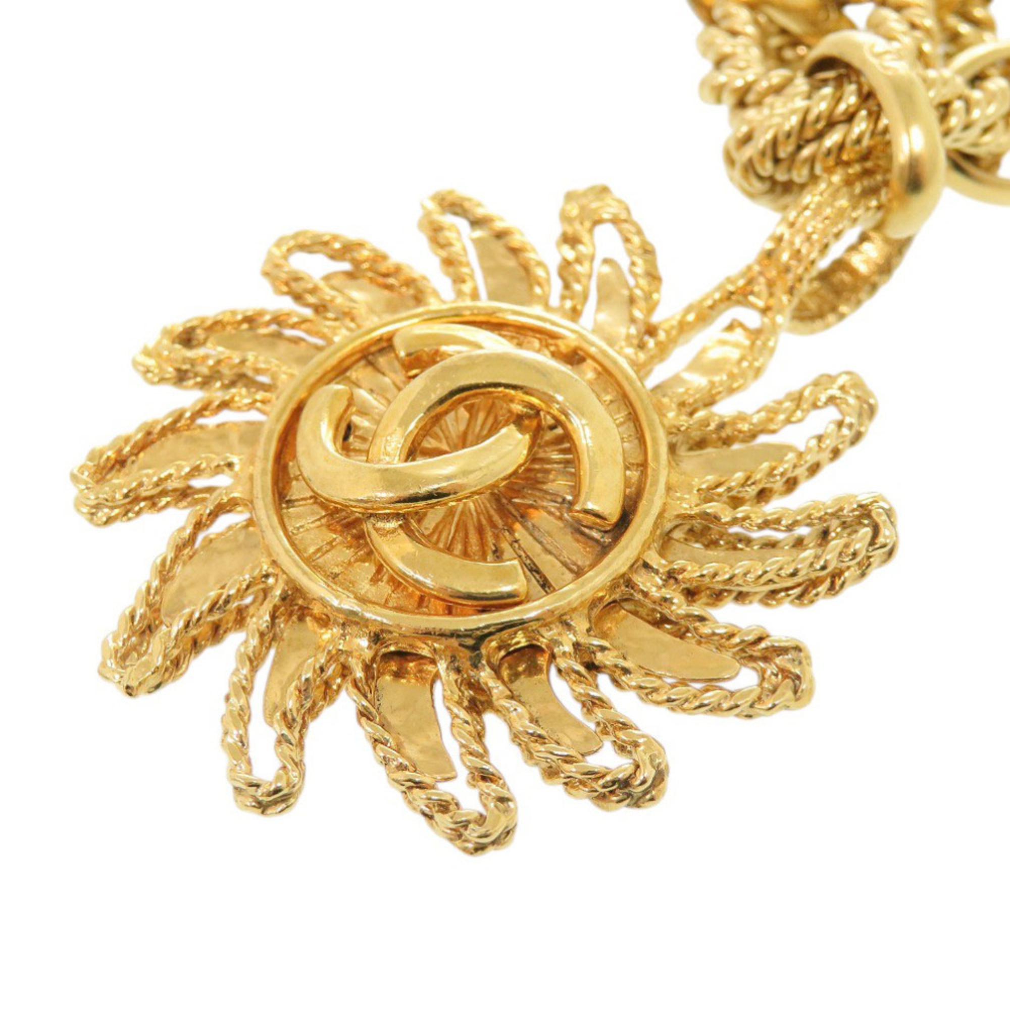Chanel Chanel Coco Mark Sun Motif GP Gold Bracelet RN0002897