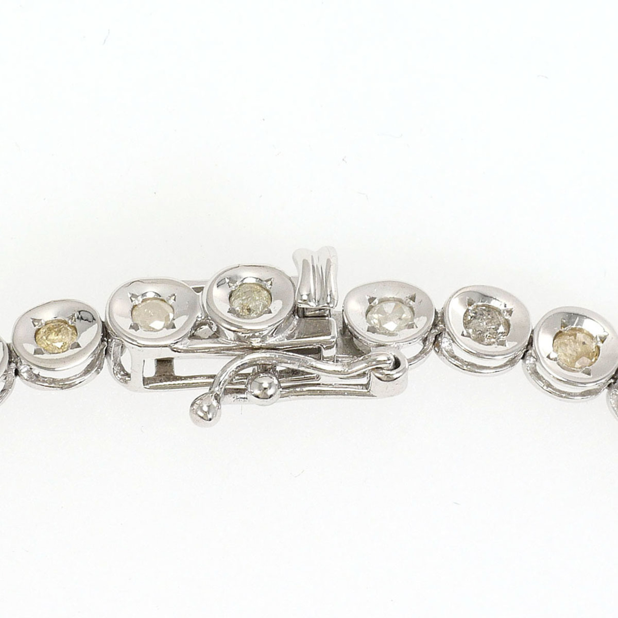 Unbranded 18K White Gold Diamond Bracelet RN0002937