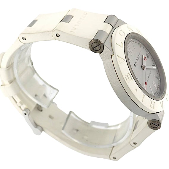 Bulgari White Aluminum 40mm Limited 10 BB40AT Bulgari White Aluminum 40mm Limited 10 BB40AT