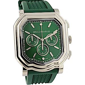 Gerald Charles Maestro 3.0 Chronograph Green dial Rubber str GC3.0-A-02 Gerald Charles Maestro 3.0 Chronograph Green dial Rubber str GC3.0-A-02